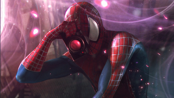 Spiderman Clicking Pictures Wallpaper