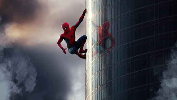 Spiderman Climbing Wall Wallpaper