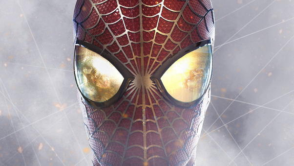 Spiderman Closeup Digital Art Wallpaper