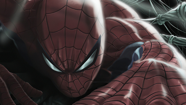 Spiderman Comic Painting 4k Wallpaper