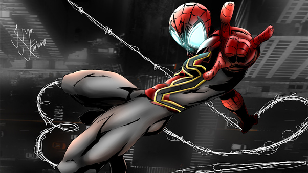 Spiderman Cool Art 4k Wallpaper