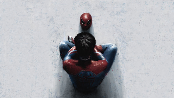 Spiderman Down Wallpaper