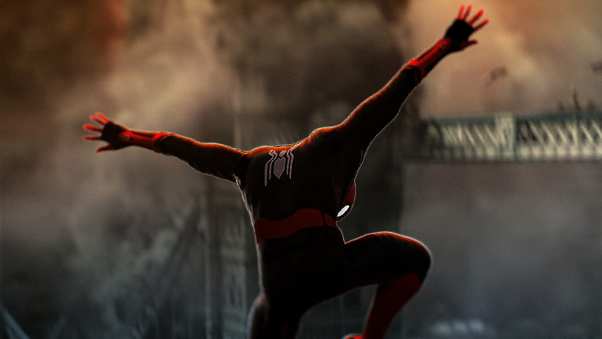 Spiderman Far From Home Suit New Wallpaper