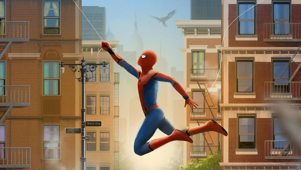Spiderman Farfrom Home Art Wallpaper