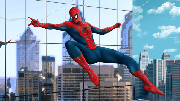 Spiderman Flying Wallpaper