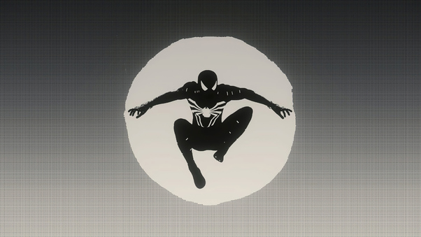 Spiderman From Minimal 4k Wallpaper