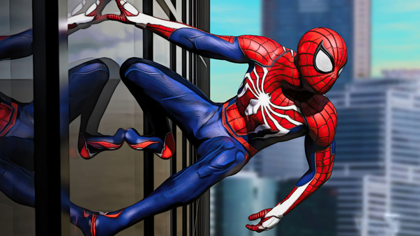 Spiderman From Ps4 Cgi 4k Wallpaper