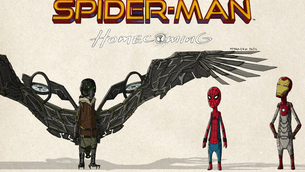 Spiderman Homecoming Fan Art Wallpaper