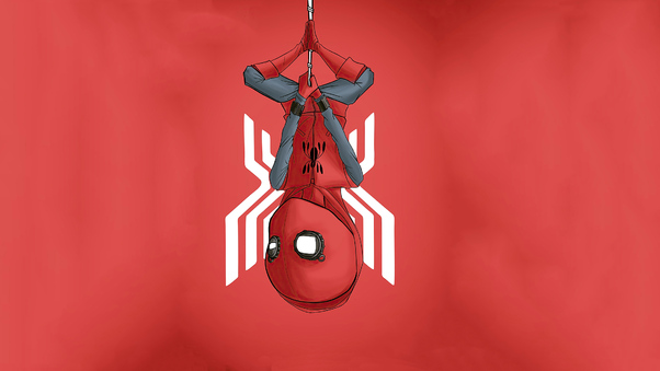 Spiderman Homecoming Homemade Suit Minimal 4k Wallpaper