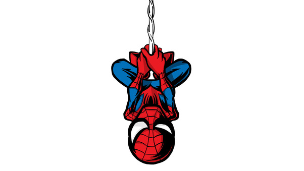 Spiderman Illustration Minimalist 4k Wallpaper