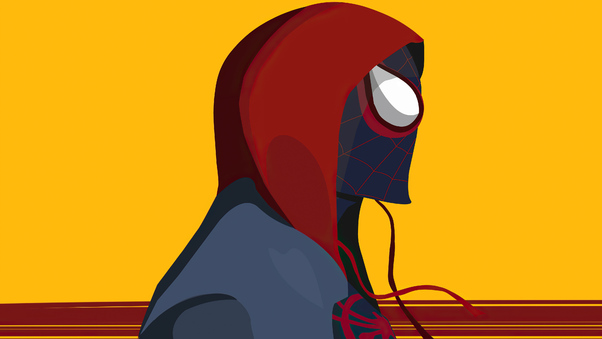 Spiderman In Spider Verse Minimal Digital Art 4k Wallpaper