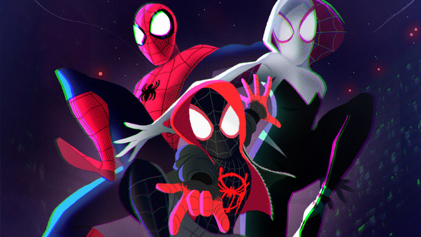 SpiderMan Into The Spider Verse 2018 Art Wallpaper
