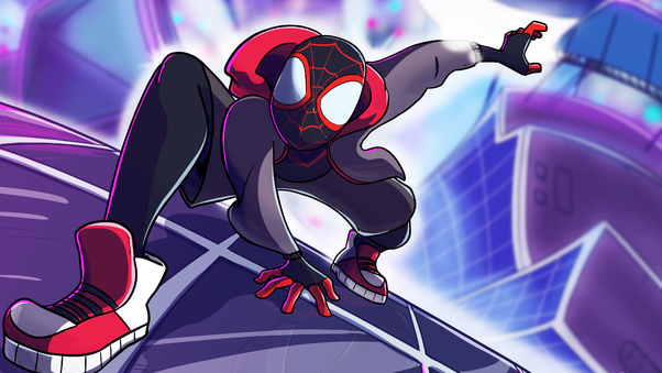 SpiderMan Into The Spider Verse 2018 Artwork Wallpaper