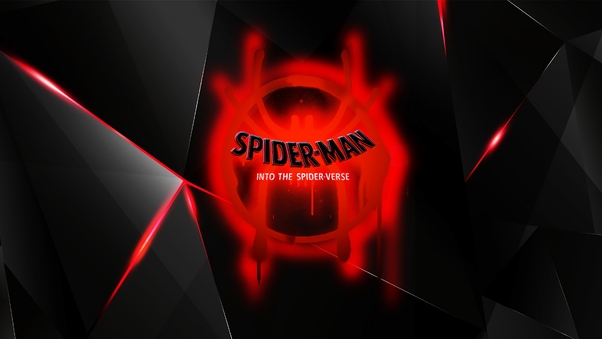 SpiderMan Into The Spider Verse Movie 2018 Logo Wallpaper