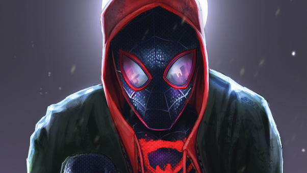 SpiderMan Into The Spider Verse Movie Art 2018 Wallpaper