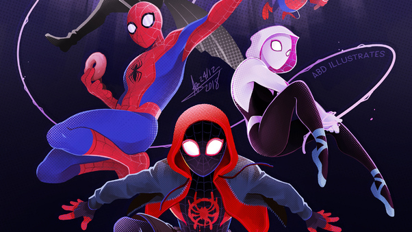 SpiderMan Into The Spider Verse New New Poster Wallpaper