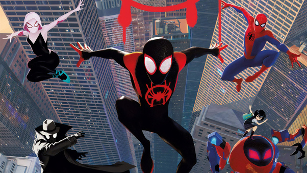 SpiderMan Into The Spider Verse New Poster Art Wallpaper