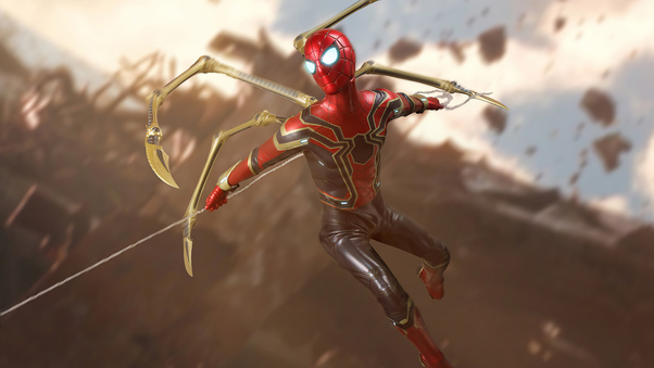 Spiderman Iron 8k Wallpaper