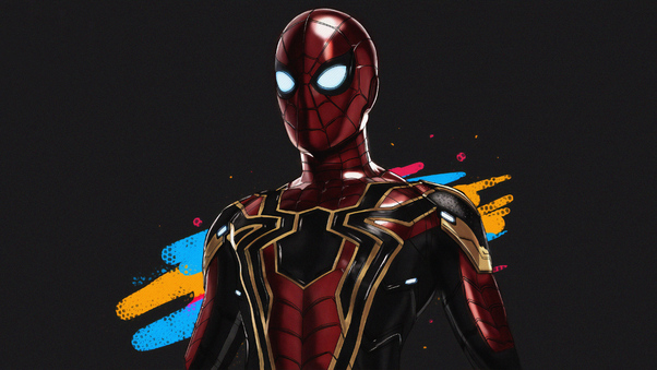 Spiderman Iron Art Wallpaper