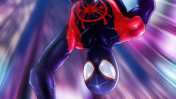 Spiderman Jumping Down Wallpaper