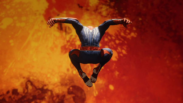 Spiderman Jumping HD Wallpaper