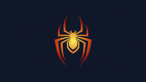 Spiderman Logo Minimal 5k Wallpaper