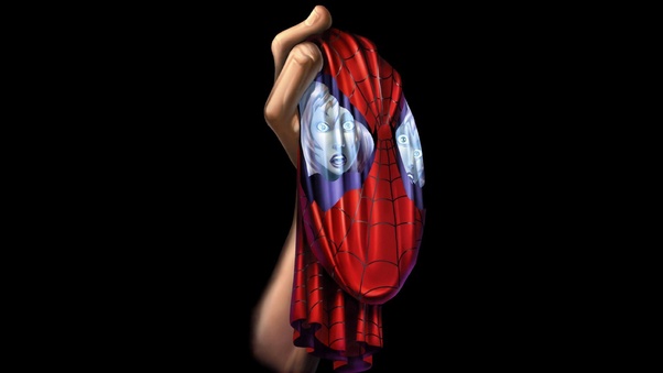 Spiderman Mask Artwork 4k Wallpaper