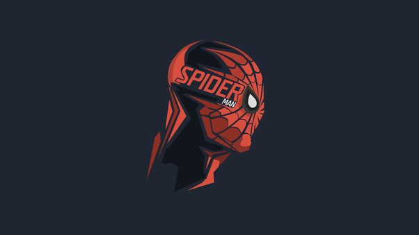 Spiderman Mask Minimalism 8k Wallpaper
