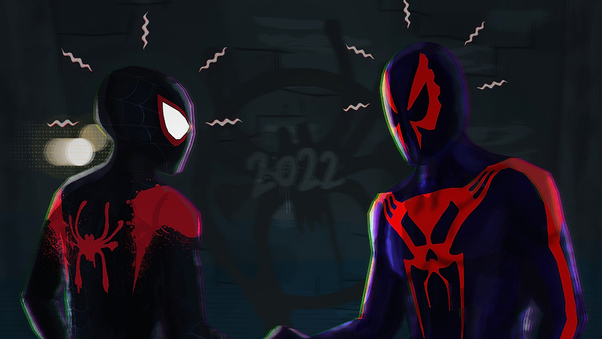 Spiderman Meeting Spiderman 4k Wallpaper