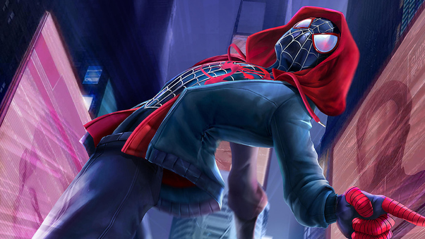 Spiderman Miles Morales Art HD Wallpaper