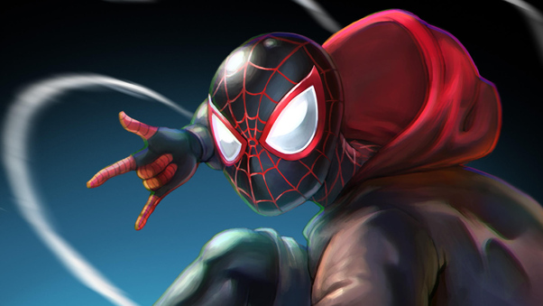 Spiderman Miles Morales Artworks Wallpaper