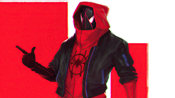 Spiderman Miles Morales Hoodie Suit Wallpaper