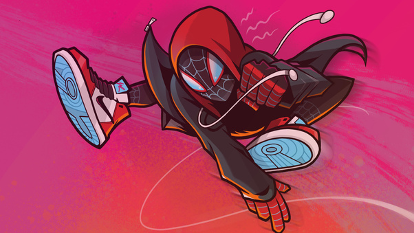 Spiderman Miles Morales Illustration Wallpaper