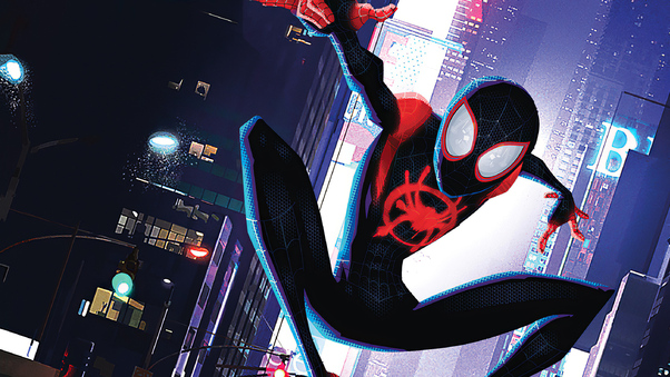 Spiderman Miles Poster Wallpaper