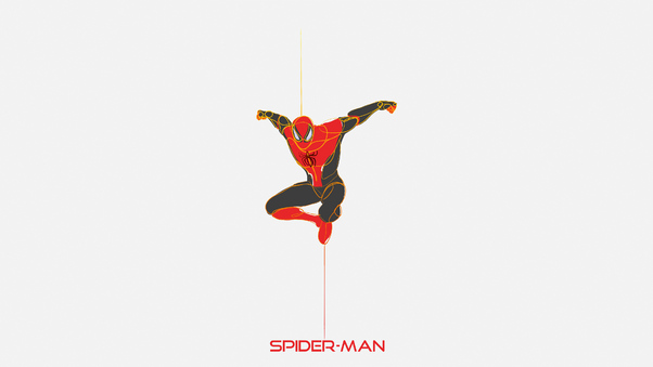 Spiderman Minimal 4k Art Wallpaper