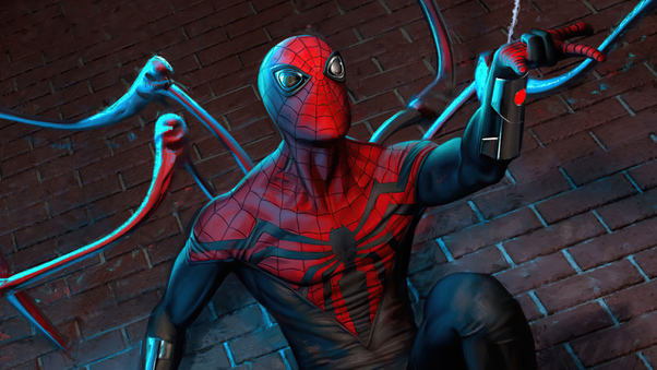 Spiderman New Suit 4k Wallpaper