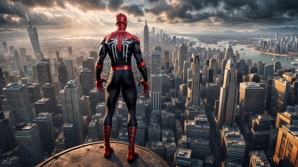 Spiderman Of Super City Wallpaper