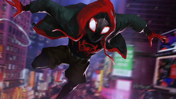 Spiderman On The Way Wallpaper