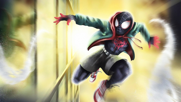 Spiderman Passing By Wallpaper