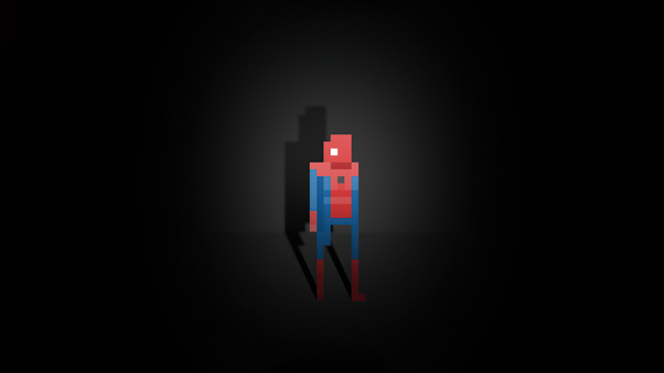 Spiderman Pixel Art 5k Wallpaper