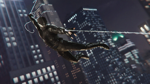 Spiderman Ps4 Far From Home Upgraded Stealth Suit Wallpaper