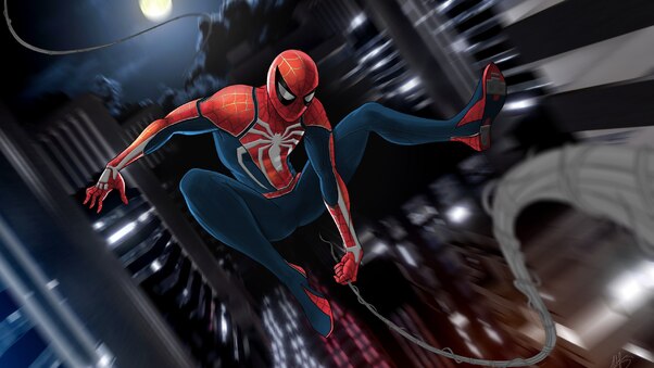 Spiderman Ps4 Game Art Wallpaper