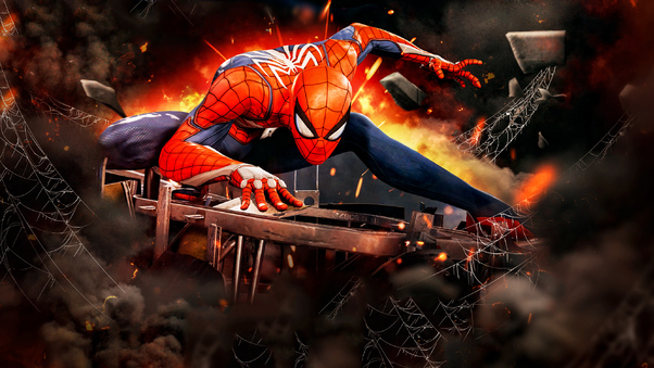 Spiderman Ps4 Game Artwork Wallpaper