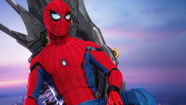 Spiderman Sitting On Crown Wallpaper