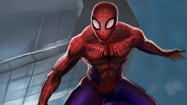 Spiderman Speed Paint Art Wallpaper