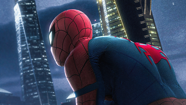 Spiderman Stark Tower 4k Wallpaper