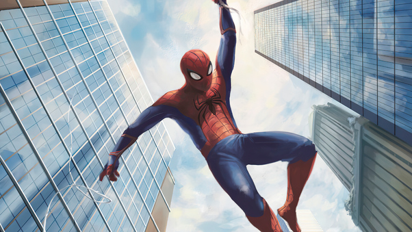 Spiderman Swinging 4k Wallpaper
