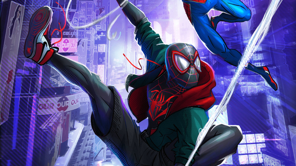 Spiderman Swinging Wallpaper