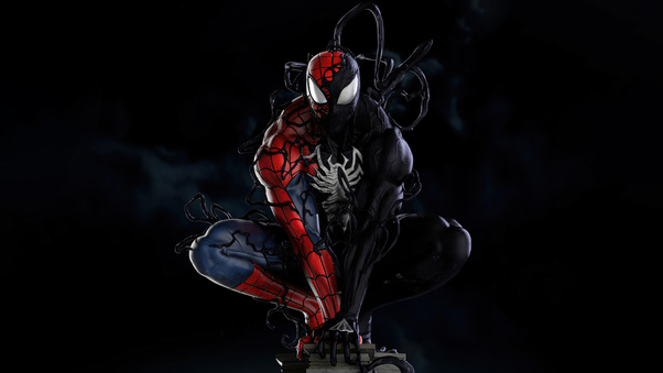 Spiderman Symbiote Transformation 5k Wallpaper