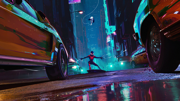Spiderman Taxi Wallpaper